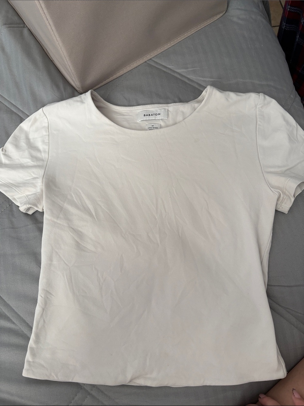 Babaton Cream Short-Sleeve Crewneck Tee
